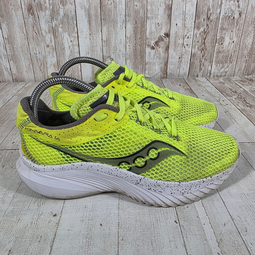 Saucony Kinvara 14 Womens Slime Black Running Shoes S10823-06 Size 7